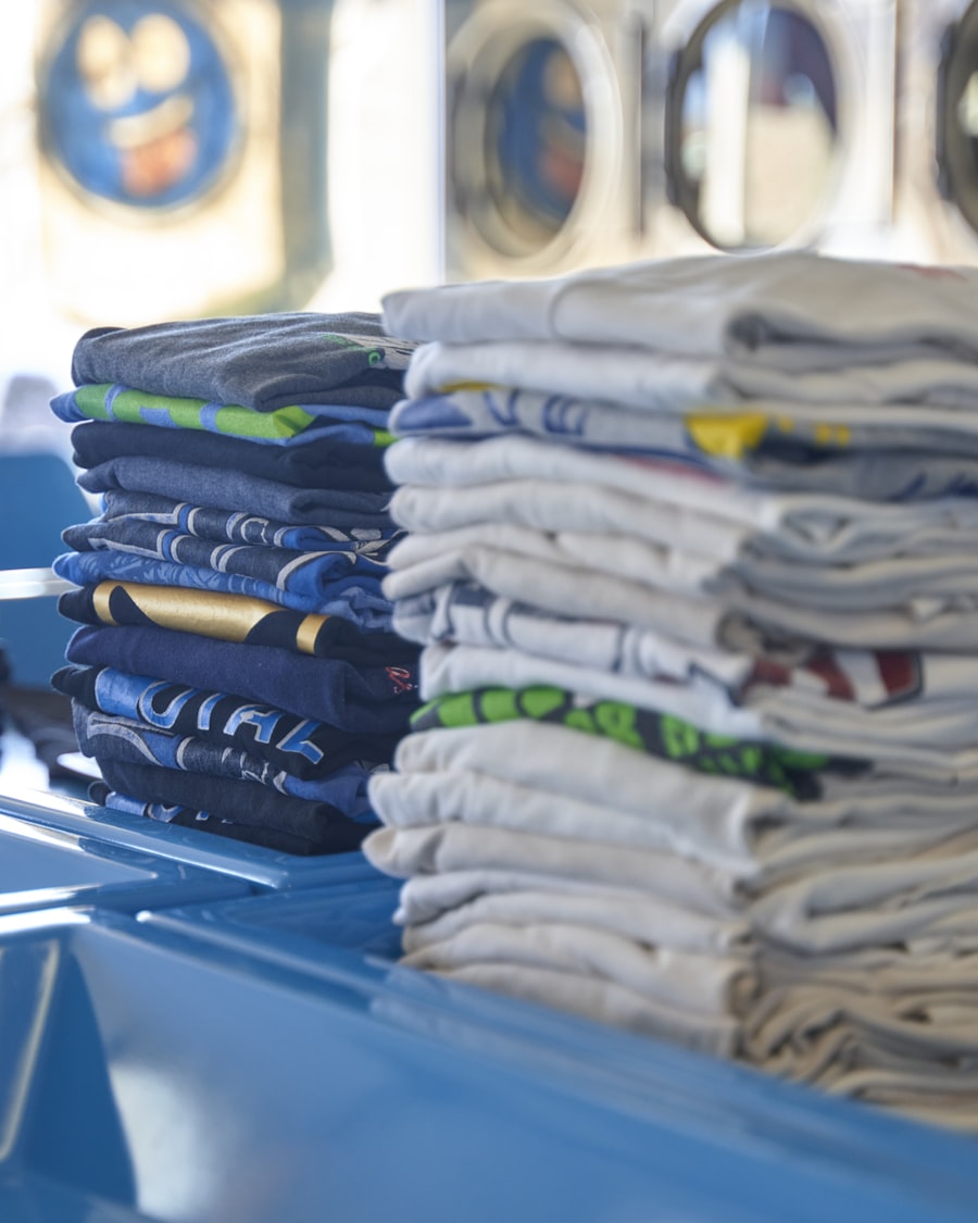 Clean folded laundry ready for delivery